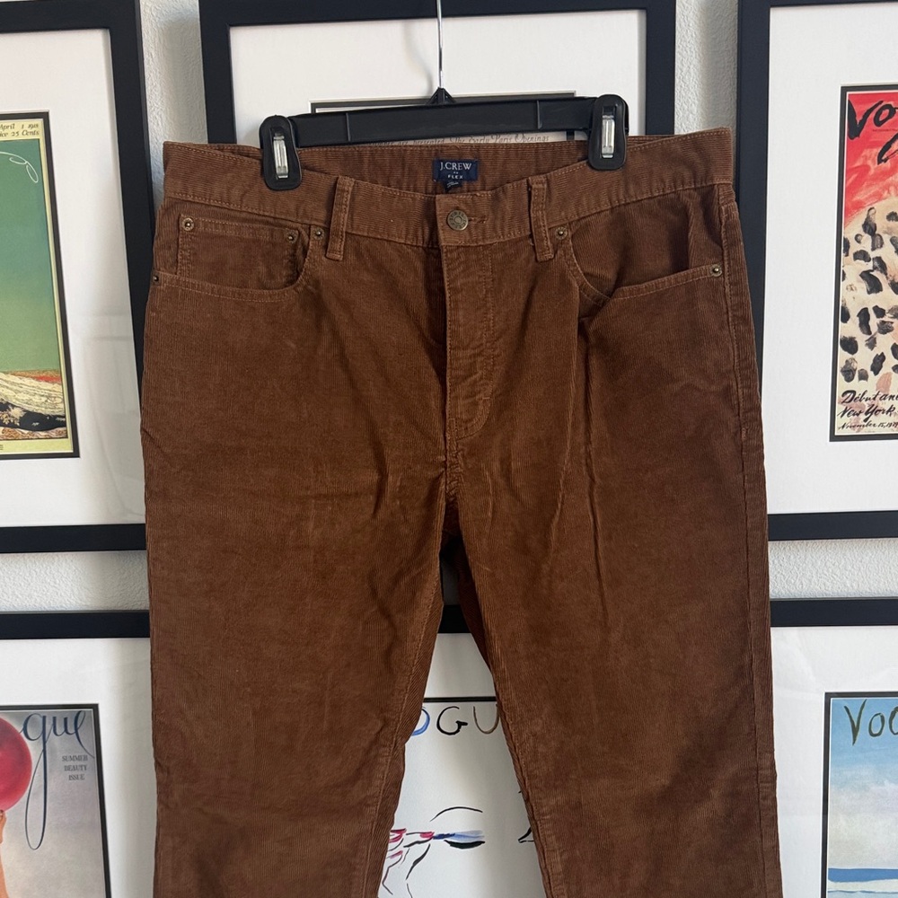 J. Crew Men's Rich Brown Corduroy Trousers